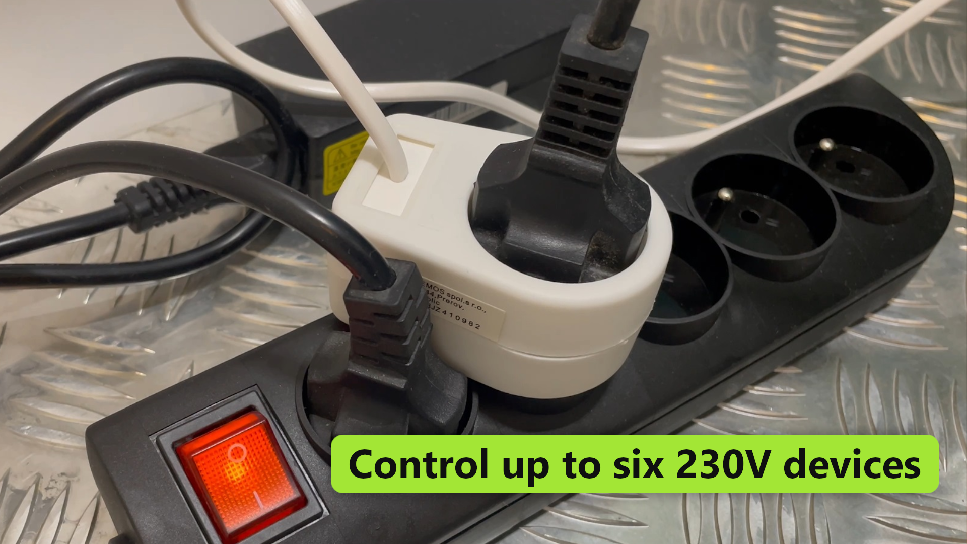 Control up to six 230V devices